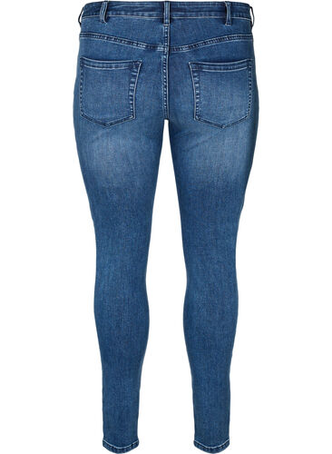 Zizzifashion Super slim Sanna jeans with stud details, Blue Denim, Packshot image number 1