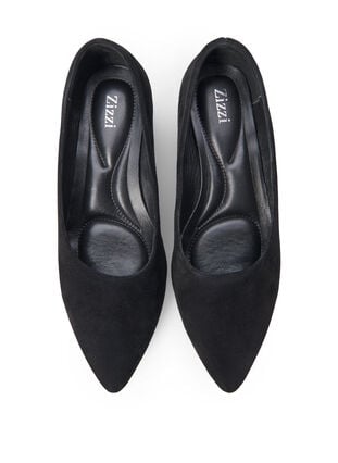 Zizzifashion Wide fit - Pumps in suede, Black, Packshot image number 2