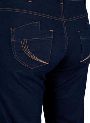 Zizzifashion Regular fit Gemma jeans with a high waist, Blue denim, Packshot image number 3