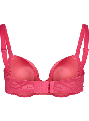 PN Collection Wunderlove Hot Pink Floral Lace Underwired Padded Bra
