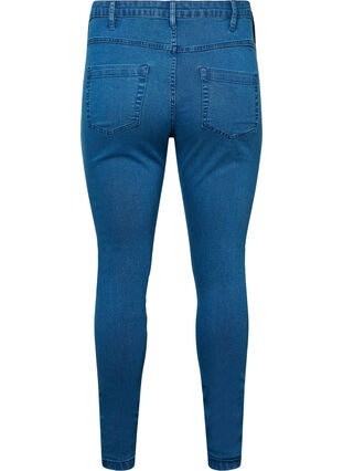 Zizzifashion High-waisted super slim Amy jeans , Mid Blue, Packshot image number 1