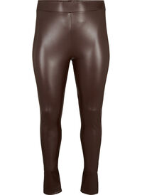 Seamless leggings in houndstooth pattern - Black - Sz. 42-60 - Zizzifashion