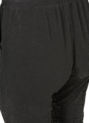 Zizzifashion Sparkly trousers, Black, Packshot image number 3