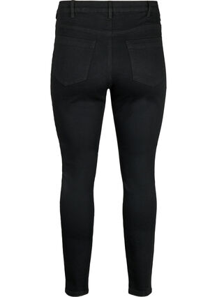 Zizzifashion Amy jeans with a high waist and super slim fit, Black, Packshot image number 1