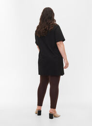 Basic viscose leggings, Coffee Bean, Model