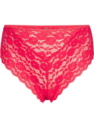 Zizzifashion Brazilian lace panties, Tomato Puree, Packshot image number 0