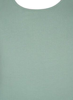 Zizzifashion Cotton basic top, Chinois Green, Packshot image number 2
