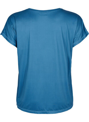 Zizzifashion Short sleeved workout t-shirt, Blue Wing Teal, Packshot image number 1