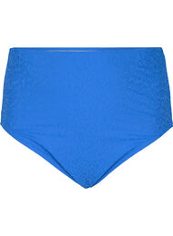 High-waist leo-structured bikini briefs, Palace Blue, Packshot