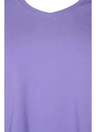 Zizzifashion Basic plain cotton t-shirt, Veronica, Packshot image number 2