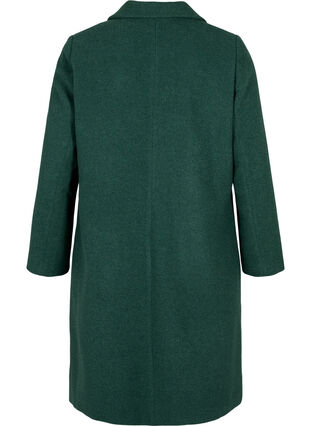 Zizzifashion Coat with buttons and pockets, Trekking Green Mel, Packshot image number 1