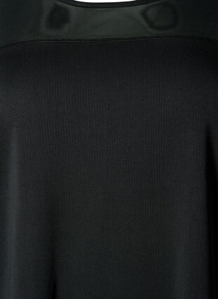 Zizzifashion Short-sleeved training t-shirt with mesh, Black, Packshot image number 2