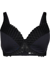 Padded bra with underwire and lace details