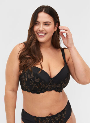 Sophia underwire bra with lace and push-up