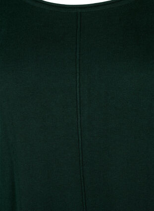 Zizzifashion Knitted dress in cotton-viscose blend, Scarab Mel., Packshot image number 2
