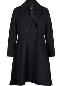 A-line wool coat with pockets