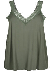 Lace top in viscose