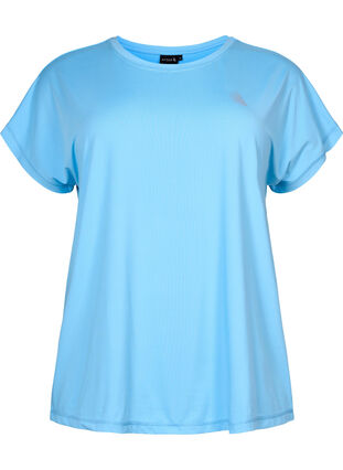 Zizzifashion Short sleeved workout t-shirt, Alaskan Blue, Packshot image number 0