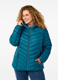 Lightweight jacket with hood, Legion Blue, Model