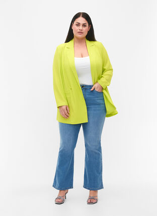 Zizzifashion Half-length blazer with buttons, Evening Primrose, Model image number 2