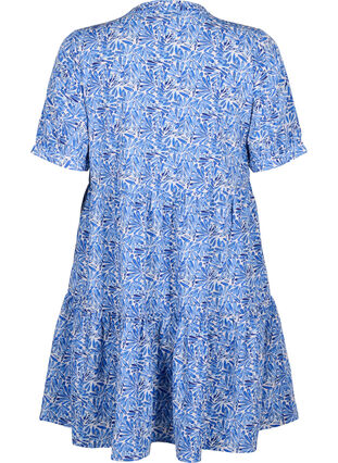 Zizzifashion FLASH - Printed A-line dress, White Blue AOP, Packshot image number 1