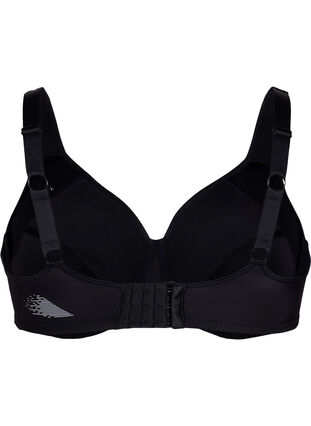 Sports bra with text print - Black - Sz. 42-60 - Zizzifashion