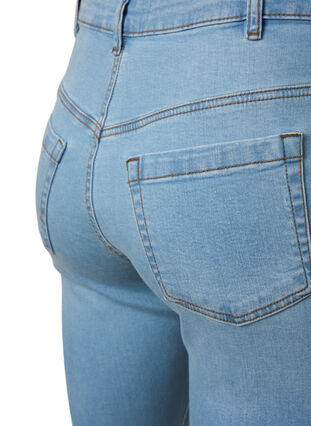 Zizzifashion High-waisted Ellen bootcut jeans, Ex Lgt Blue, Packshot image number 3