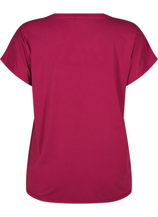 Zizzifashion Solid-coloured workout T-shirt, Anemone, Packshot image number 1