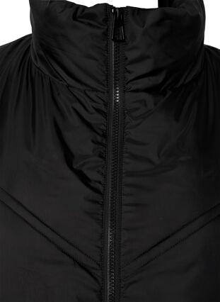 Zizzifashion Long puffer winter jacket, Black, Packshot image number 2
