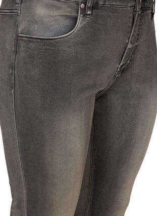 Zizzifashion Slim fit Emily jeans with normal waist, Dark Grey Denim, Packshot image number 2