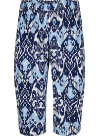 Viscose culotte trousers with print