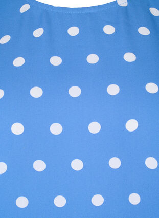 Zizzifashion Dotted blouse with short sleeves, River S. White Dot, Packshot image number 2