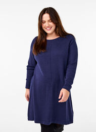 Knitted dress in cotton-viscose blend, Naval Academy, Model