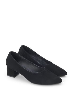 Zizzifashion Wide fit - Pumps in suede, Black, Packshot image number 1