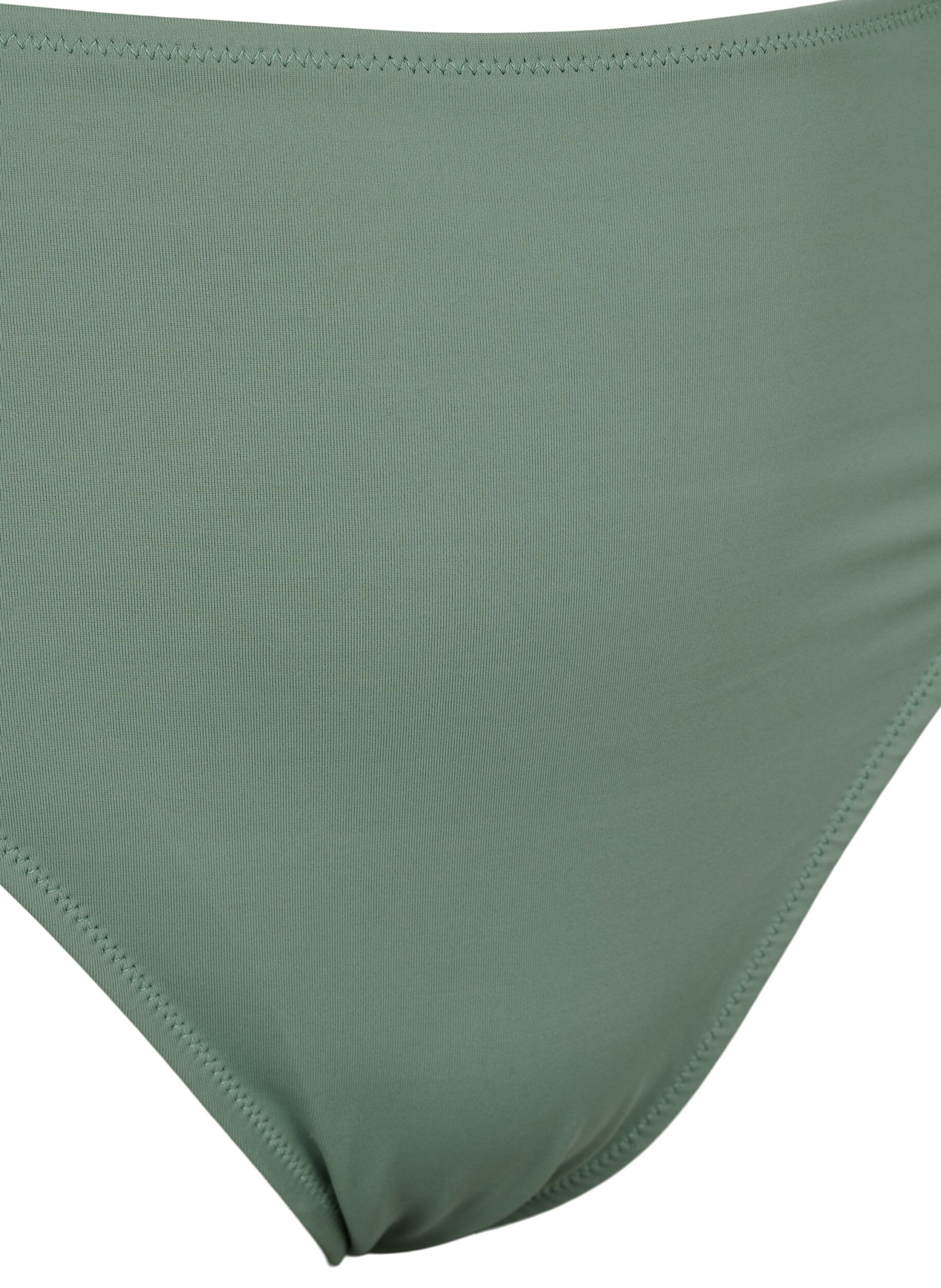 Tai bikini brief with regular waist - Green - Sz. 42-60 - Zizzifashion