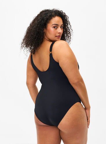 Zizzifashion Swimsuit with wrap, Black, Model image number 1