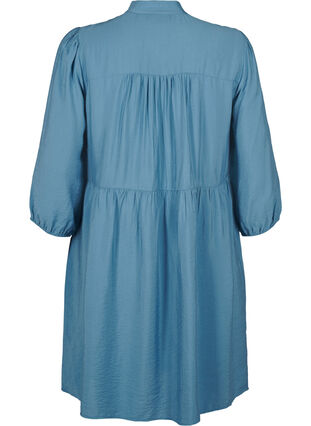 Zizzifashion Knee-length dress with embroidery and 3/4 sleeves, Blue Heaven, Packshot image number 1