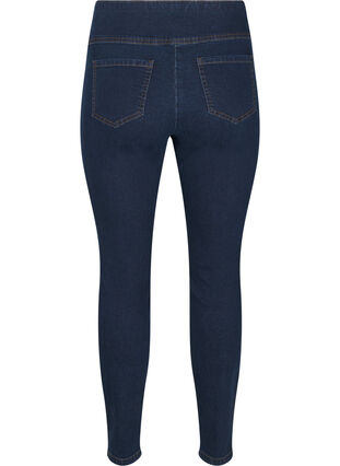 Zizzifashion Stretchy jeggings with high waist, Dark Blue, Packshot image number 1