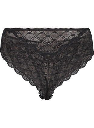 Zizzifashion Brazilian lace panties, Black, Packshot image number 1