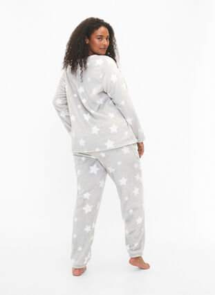 Zizzifashion Soft pants with star print, Grey Star, Model image number 1