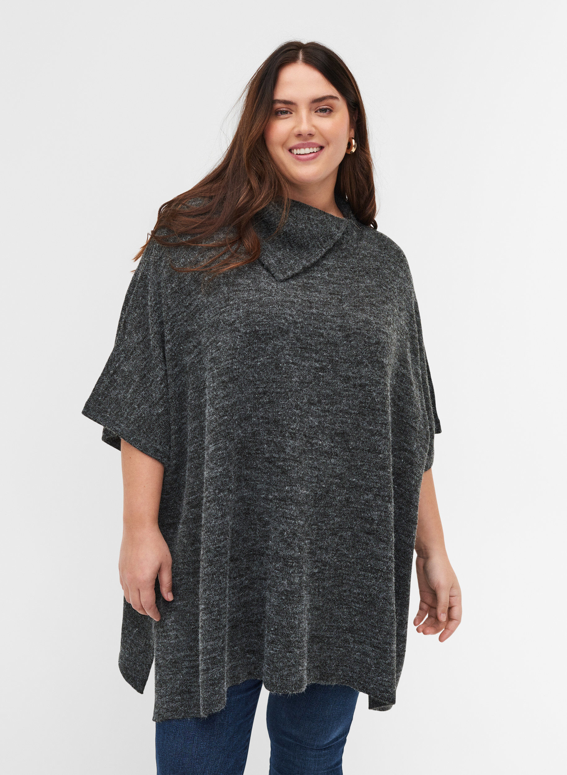 Short sleeve sale poncho sweater