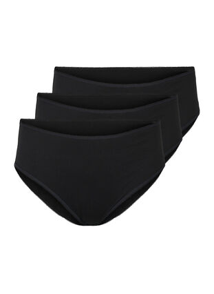 Ladies 6 Pack Size 18-26 Tradie Cotton Underwear Briefs Black Focus (SB3)