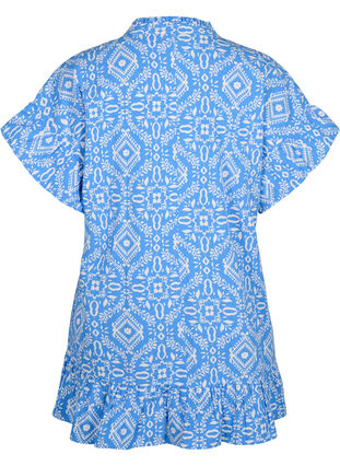 Zizzifashion Floral cotton tunic in cotton, Marina Flower AOP, Packshot image number 1