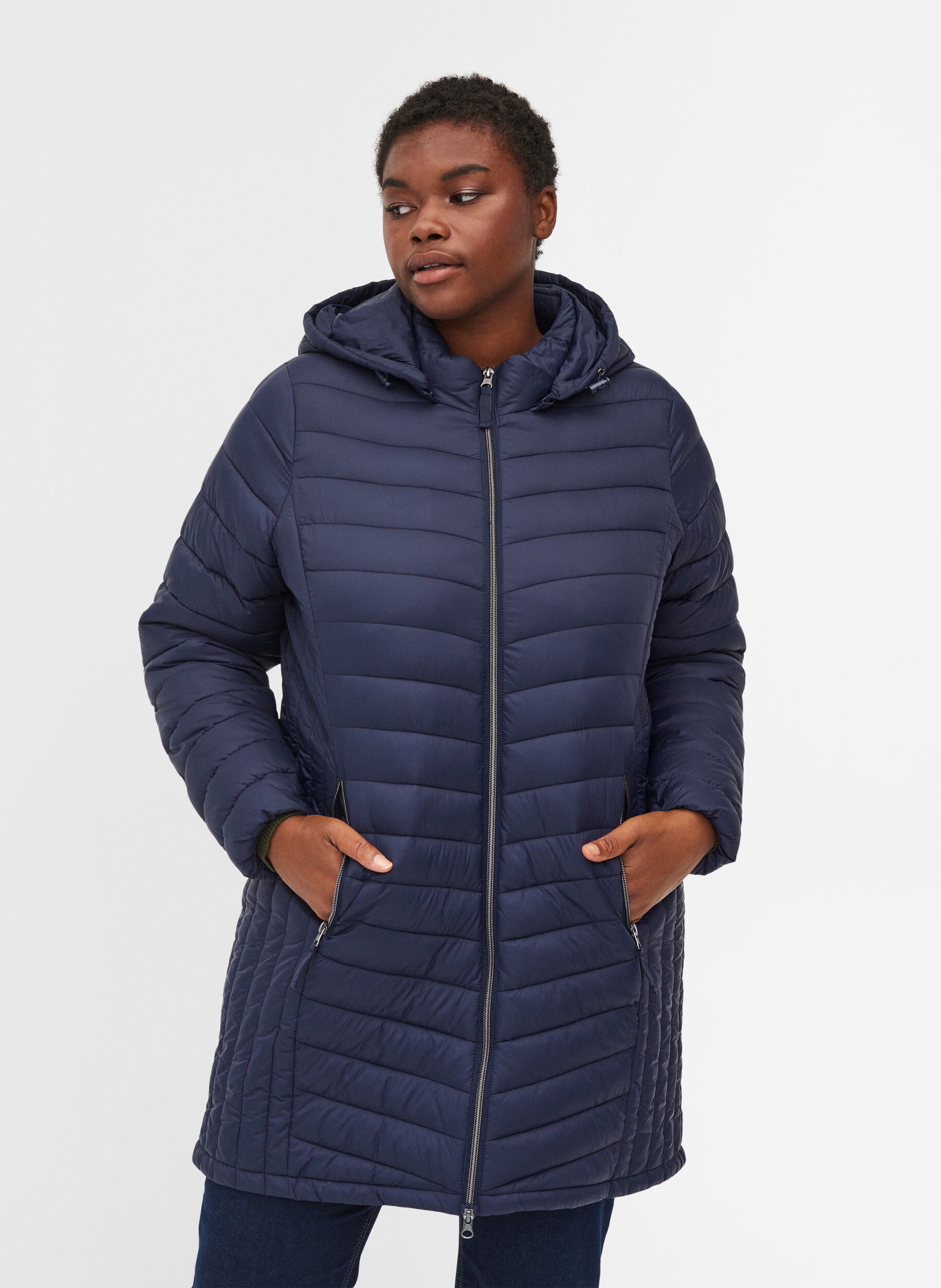 Navy blue sale lightweight jacket womens