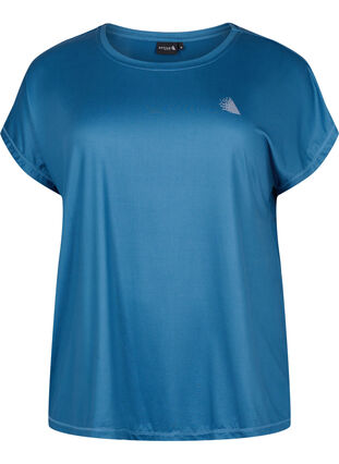 Zizzifashion Short sleeved workout t-shirt, Blue Wing Teal, Packshot image number 0