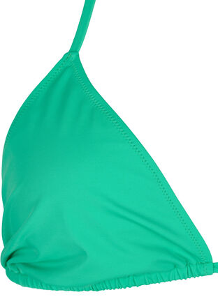 Zizzifashion Solid color triangle bikini top, Blarney, Packshot image number 2