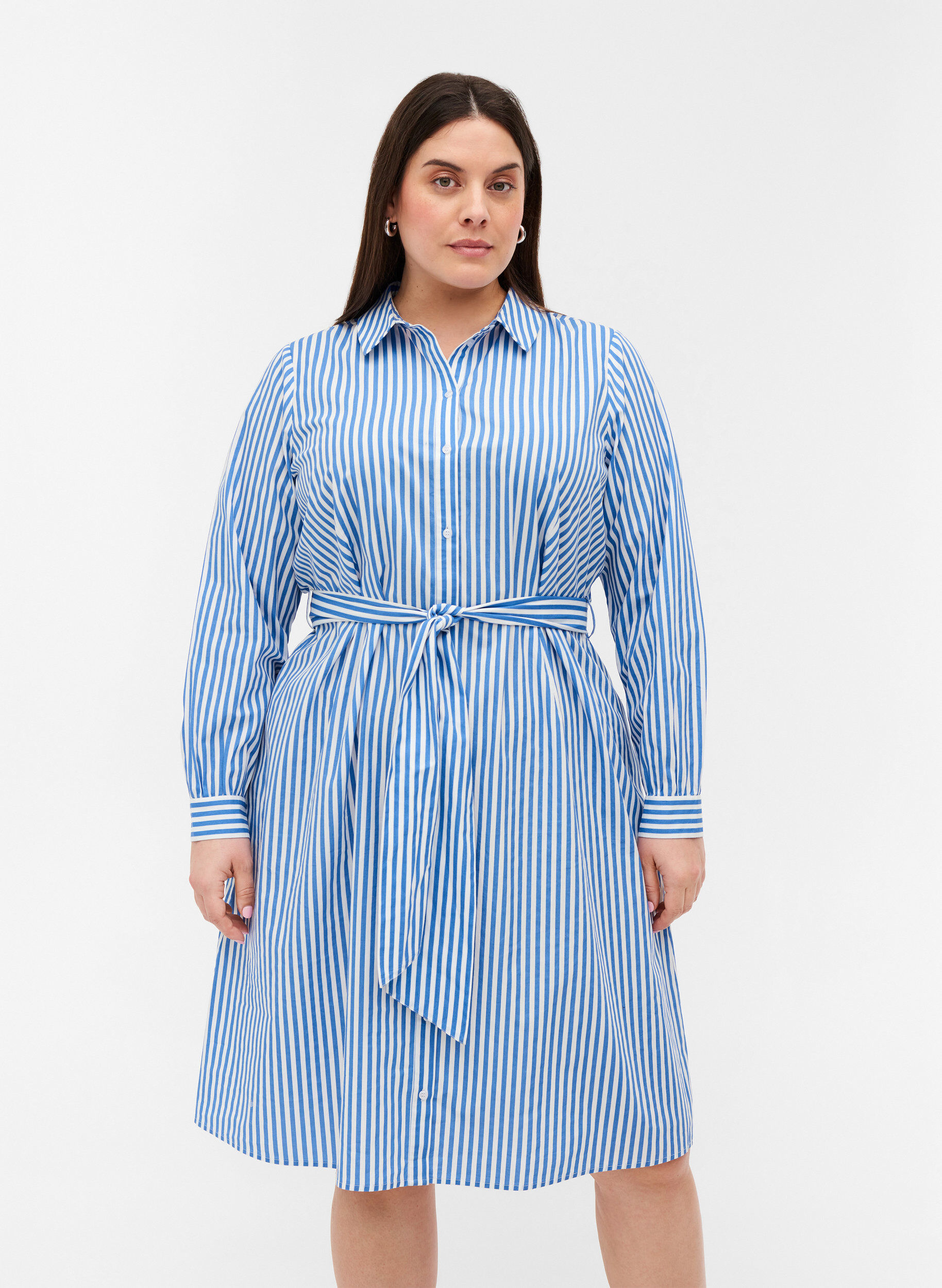 一番お得 MY22SS Mylan stripe shirt dress ロングワンピース