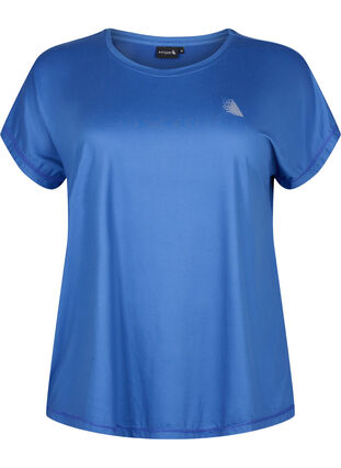 Zizzifashion Short sleeved workout t-shirt, Sodalite Blue, Packshot image number 0