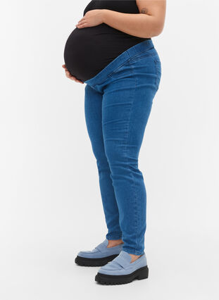 Maternity jeggings with back pockets - Blue - Sz. 42-60 - Zizzifashion