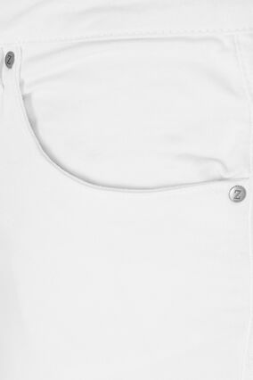 Zizzifashion High waisted Amy capri jeans with super slim fit, Bright White, Packshot image number 2